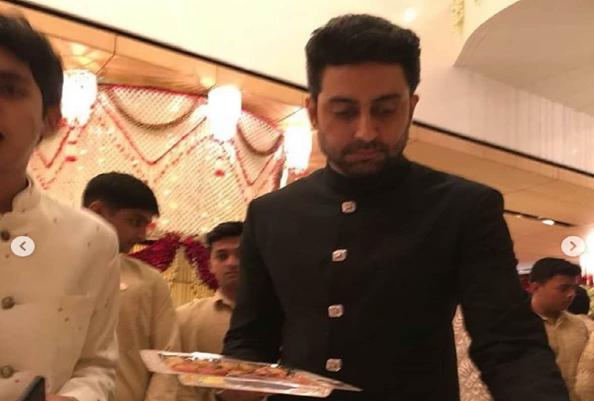 abhishek bachchan reply on why amitabh aishwarya aamir and shahrukh serve food at isha ambani party
