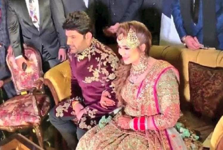 kapil sharma and ginni chatrath wedding reception photo viral