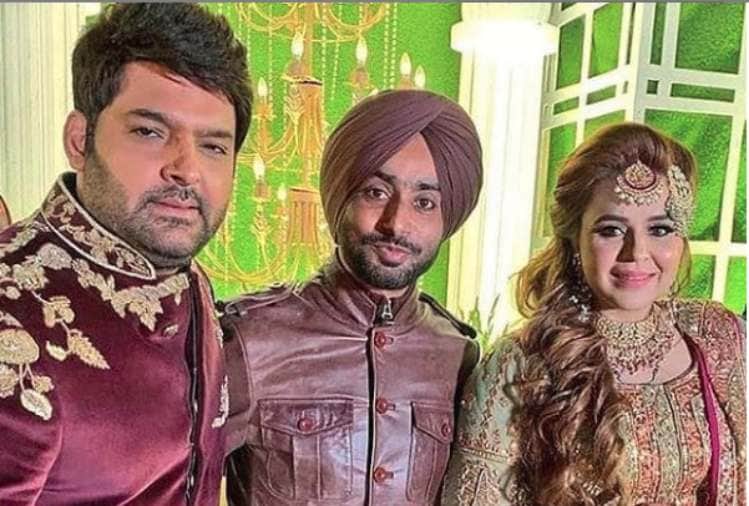 kapil sharma and ginni chatrath wedding reception photo viral