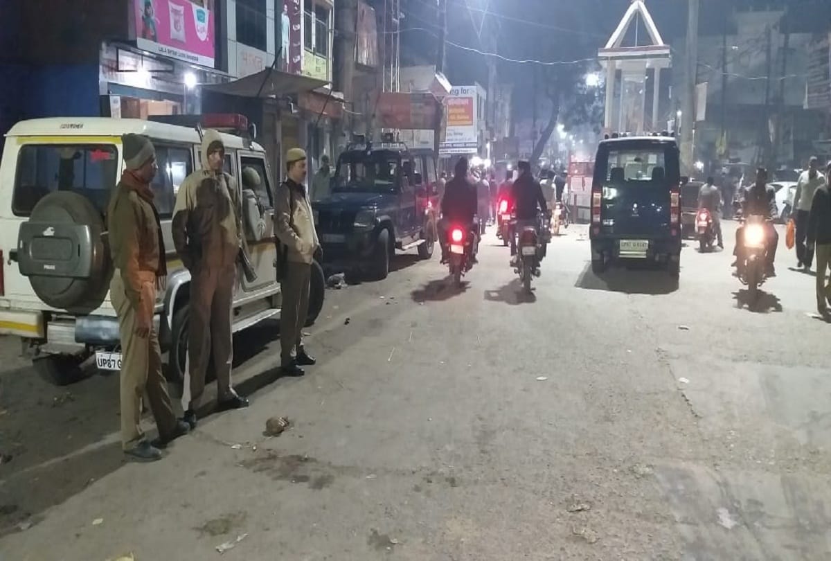 tension in two community in kasganj after beating a young man