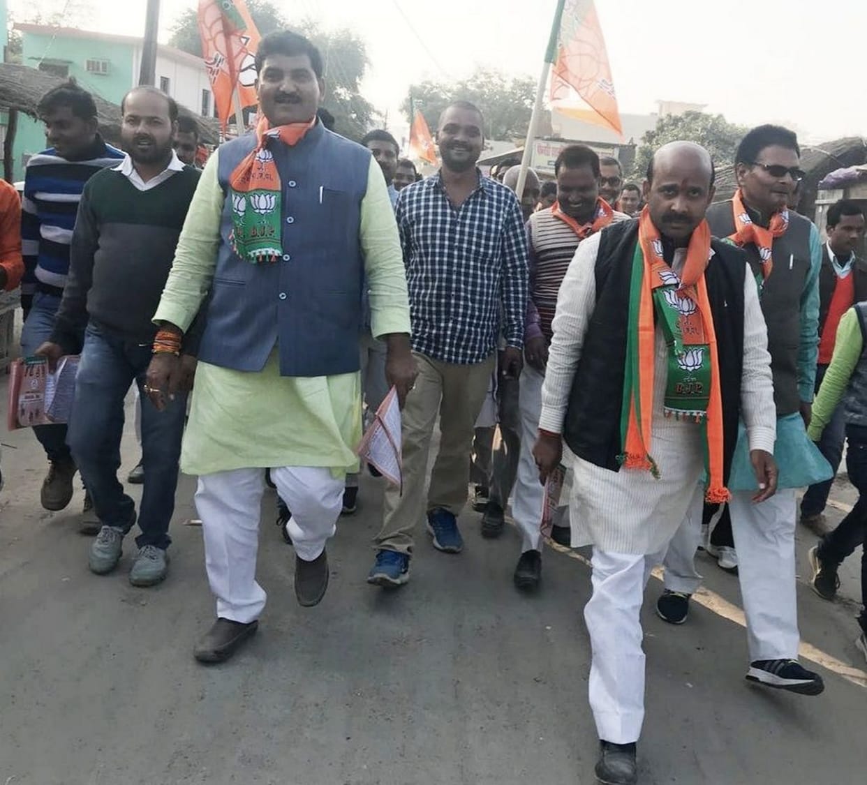 सरकारी योजनाओं के बखान से पदयात्रा समापन