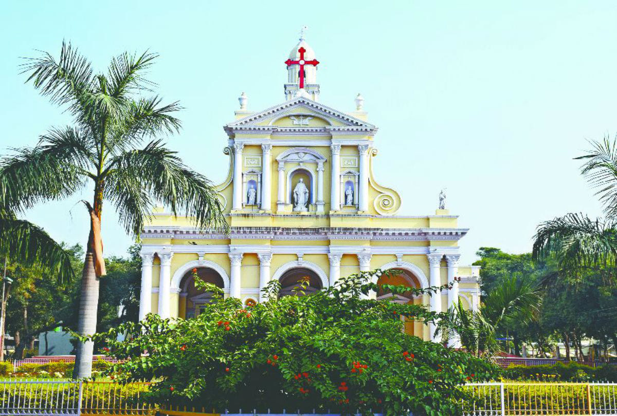 four century old historical akbari church in agra