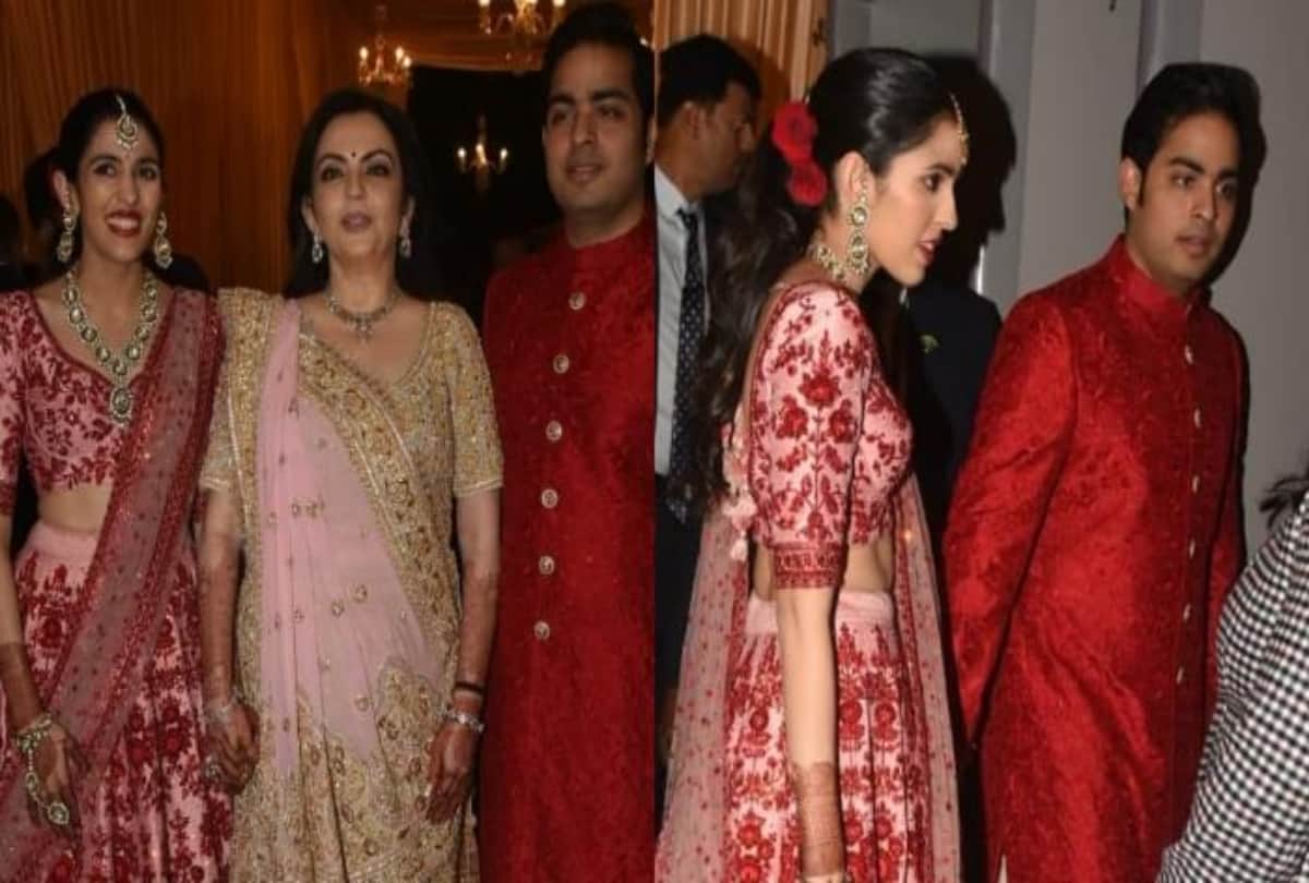 Isha Ambani Anand Piramal reception Shloka mehta stuns is a pink and red lehenga