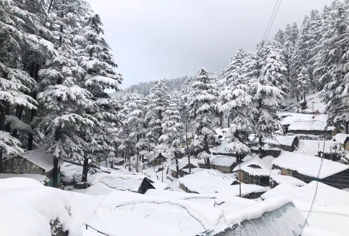 intense cold wave in himachal after snowfall and lakhs Frozen