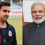 gautam gambhir and pm modi