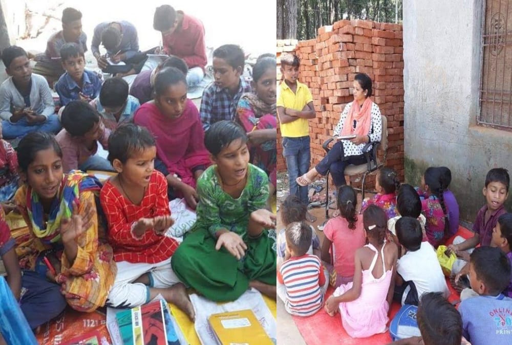 Uttarakhand police Women constable teaching poor and beggars childrens after duty