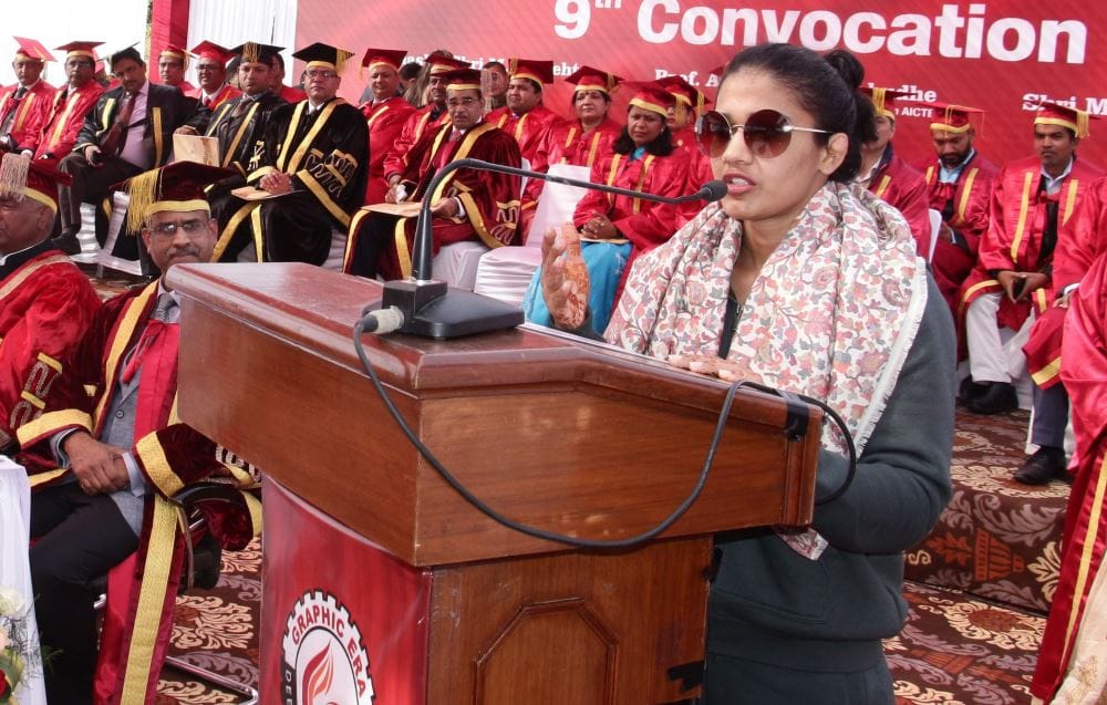 International Wrestler Babita Phogat become graphic era university sports Ambassador