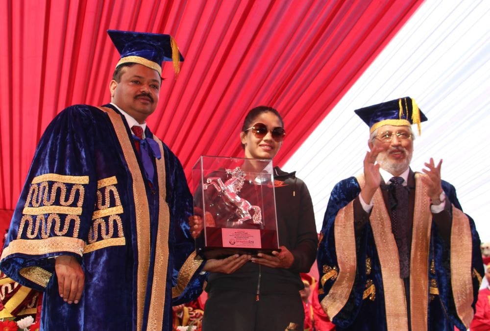 International Wrestler Babita Phogat become graphic era university sports Ambassador