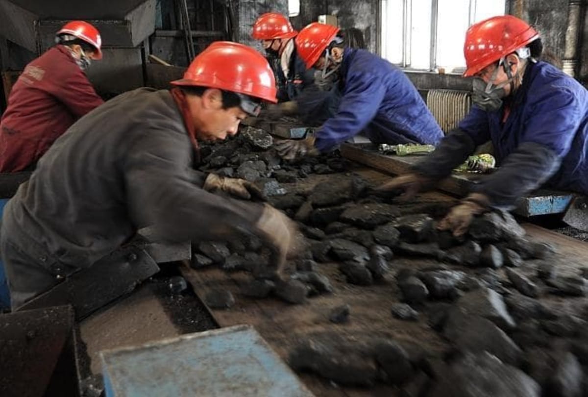 चीन के कोयला खदान