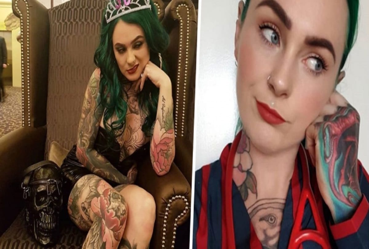 Worlds most tattooed doctor Sarah Gray has tattooes all over her body