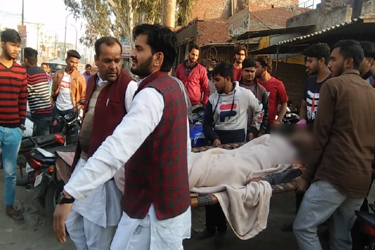 Ashish Gurjar murder: funeral compelete in shobhapur meerut police force deployed