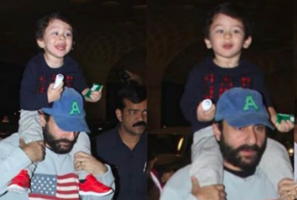 taimur ali khan spot with saif ali khan and kareena kapoor before birthday