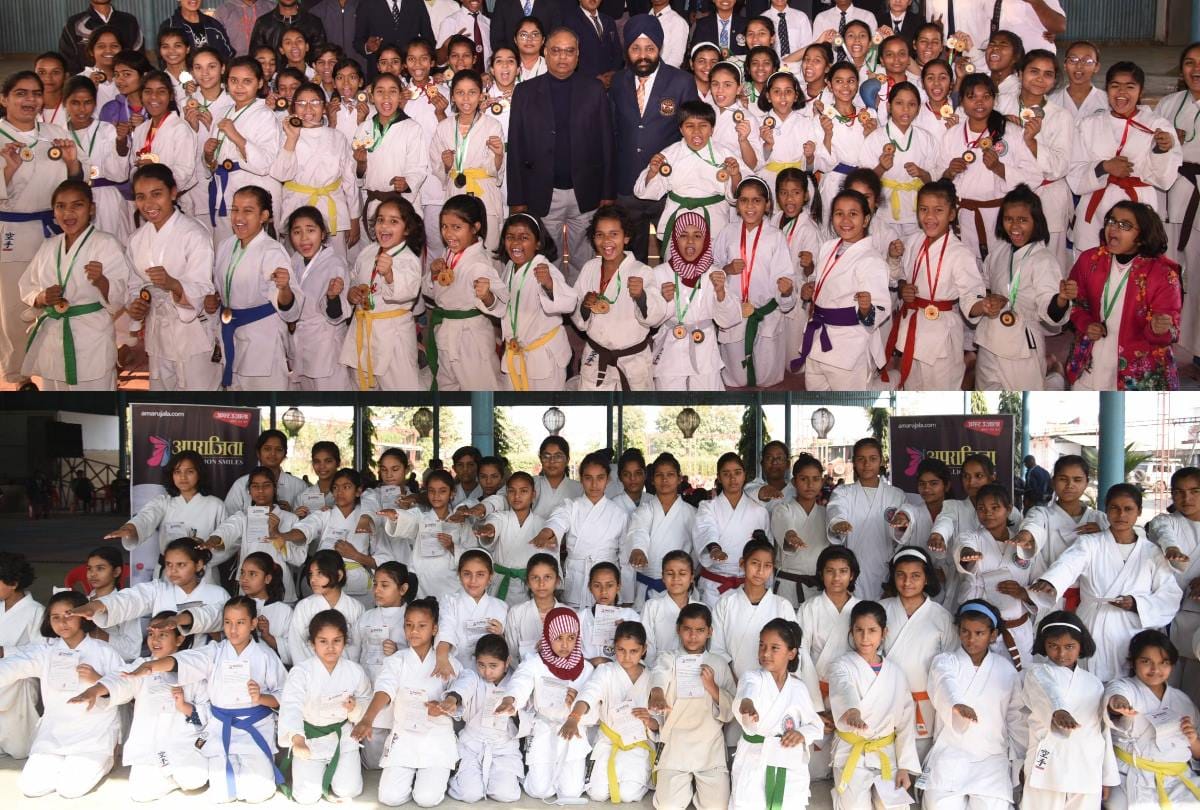 karate sports organised by amar ujala for girls