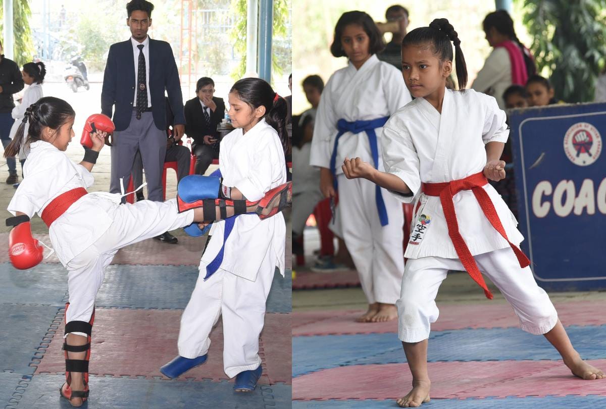 karate sports organised by amar ujala for girls