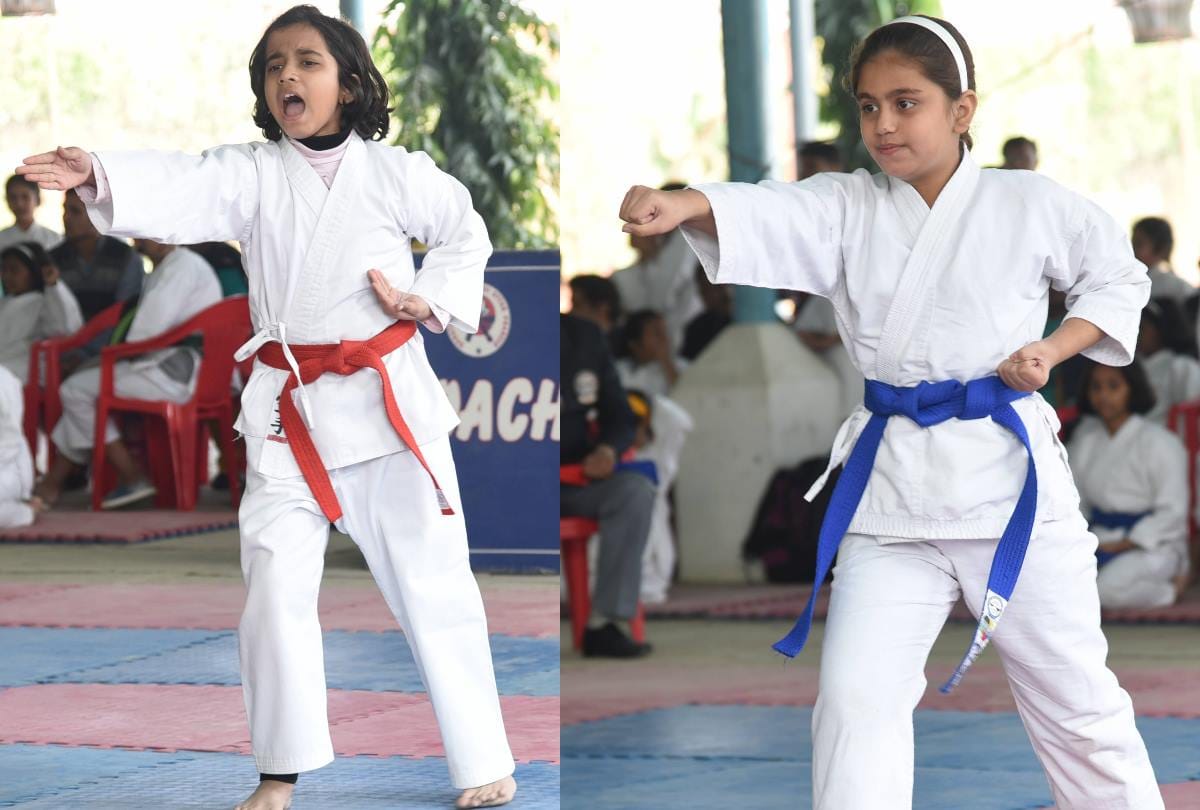 karate sports organised by amar ujala for girls