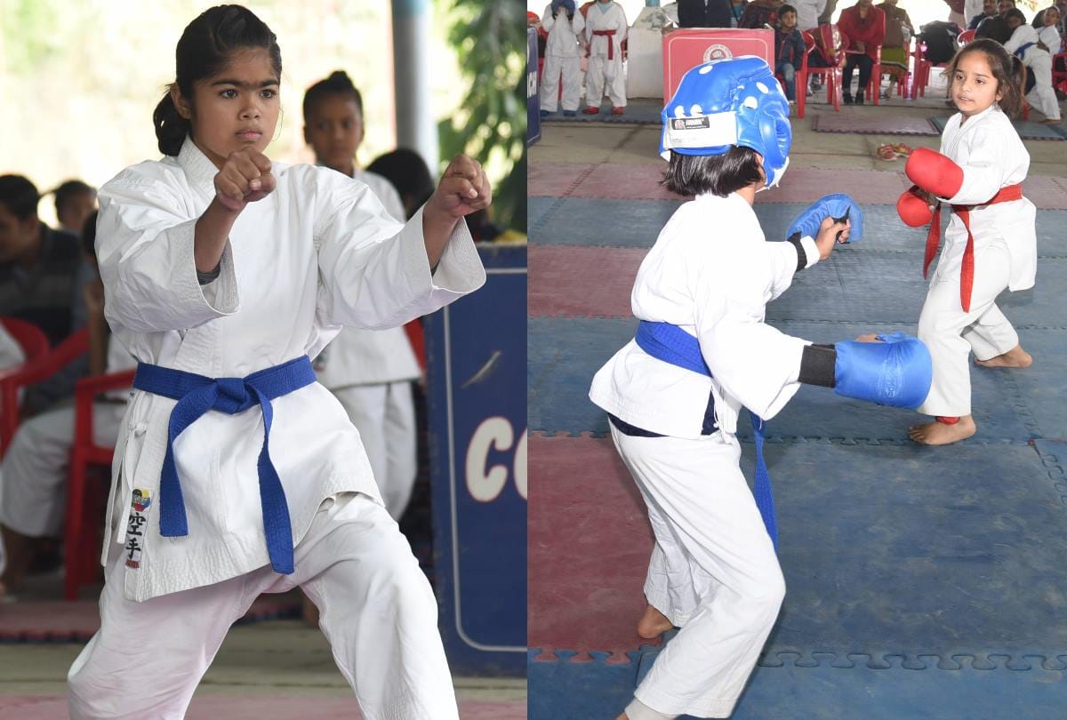 karate sports organised by amar ujala for girls