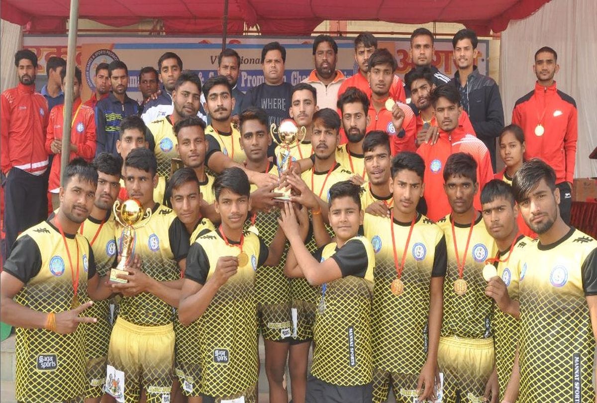 Rajasthan team won Volleyball match in Amateur Games and Sports Championships