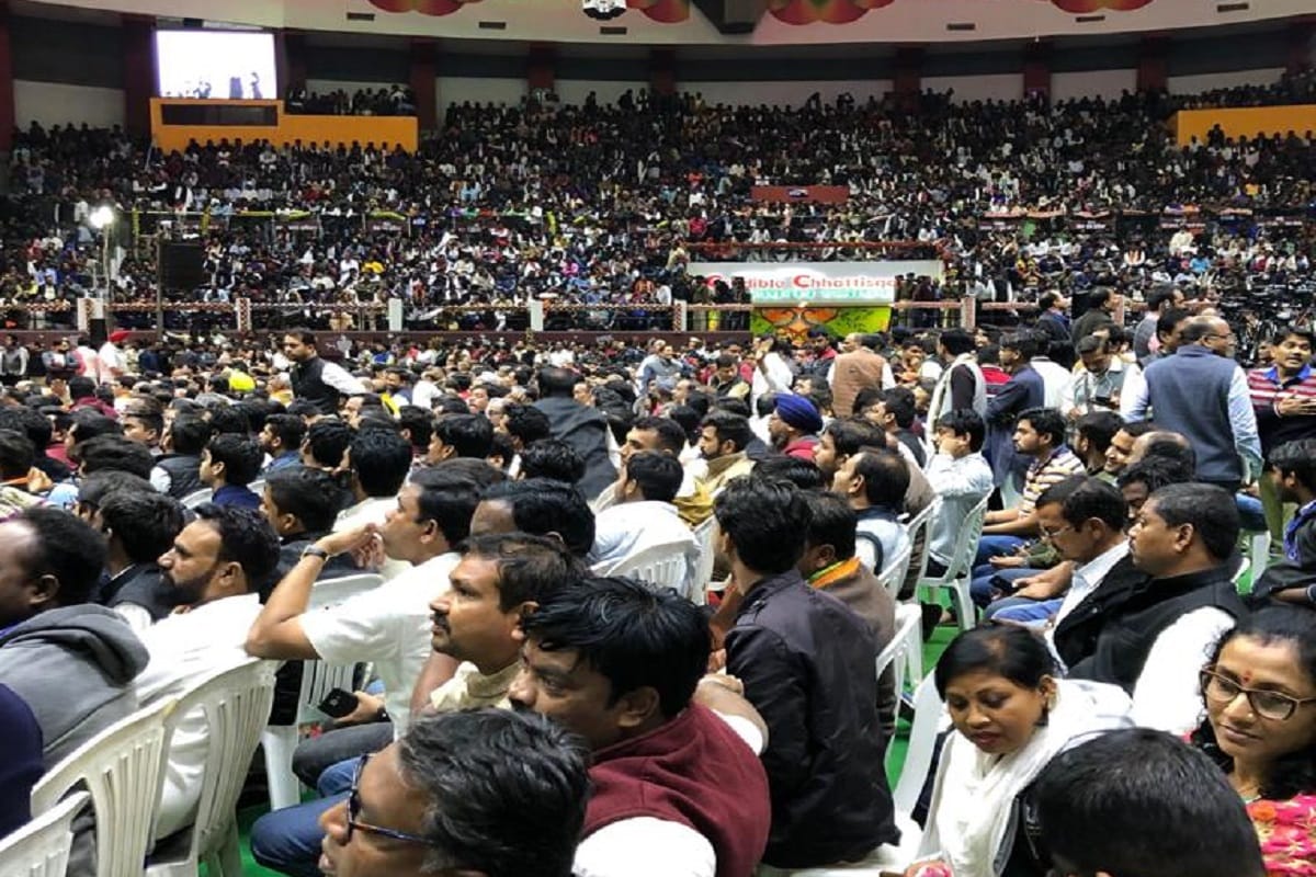 Chhatisgarh : Heavy rain interrupted CM oath taking ceremony