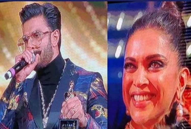 ranveer singh got star screen best actor award deepika padukone emotional
