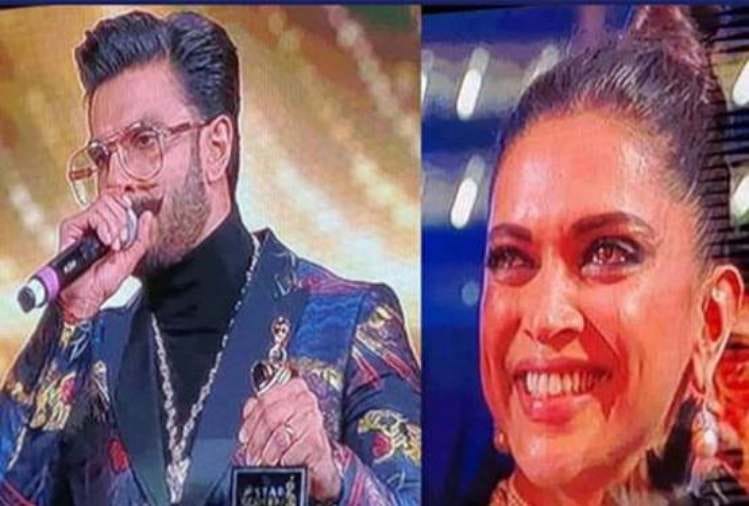 ranveer singh got star screen best actor award deepika padukone emotional
