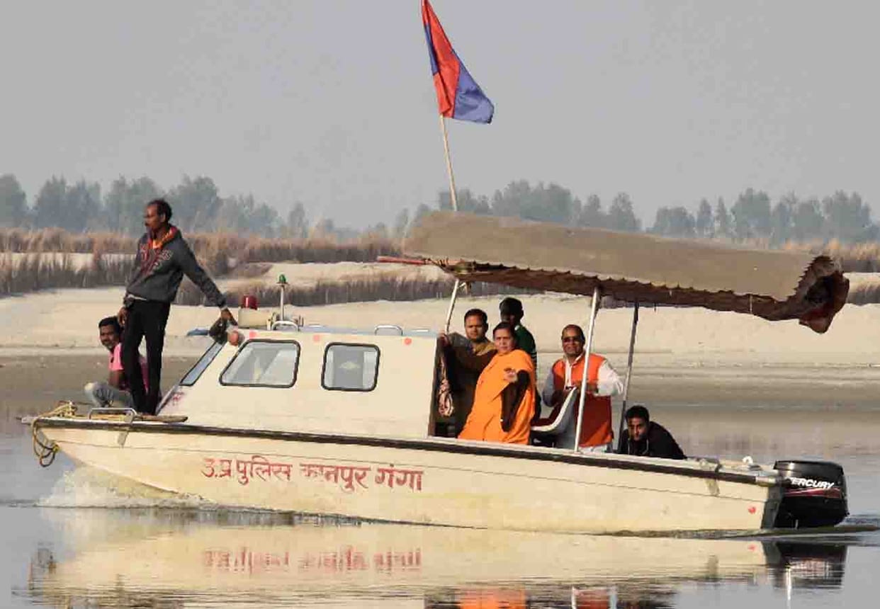 Uma Bharti statement on Cleanness and incessant of ganga