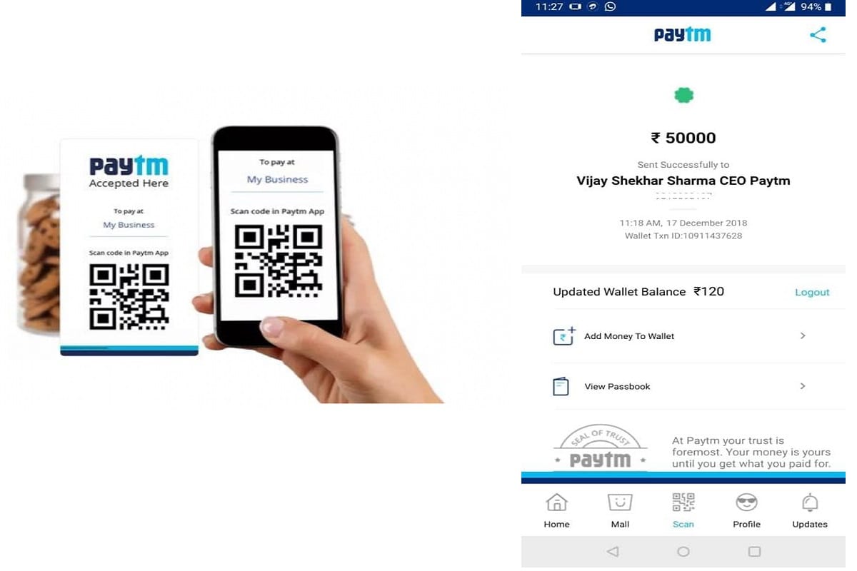 Fake paytm app used to cheat shopkeepers called Spoof Payatm