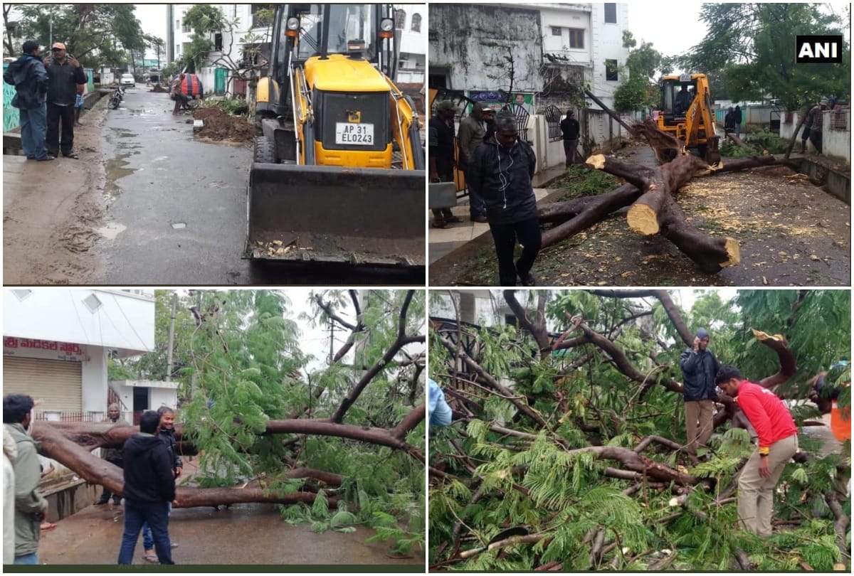 Cyclone 'Fatei' gave a knock in Andhra Pradesh, affecting life in coastal districts