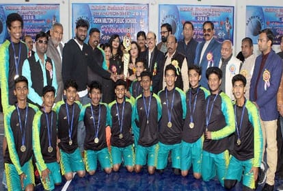 chhattisgarh and kerala team won Cbse national basketball championship in agra