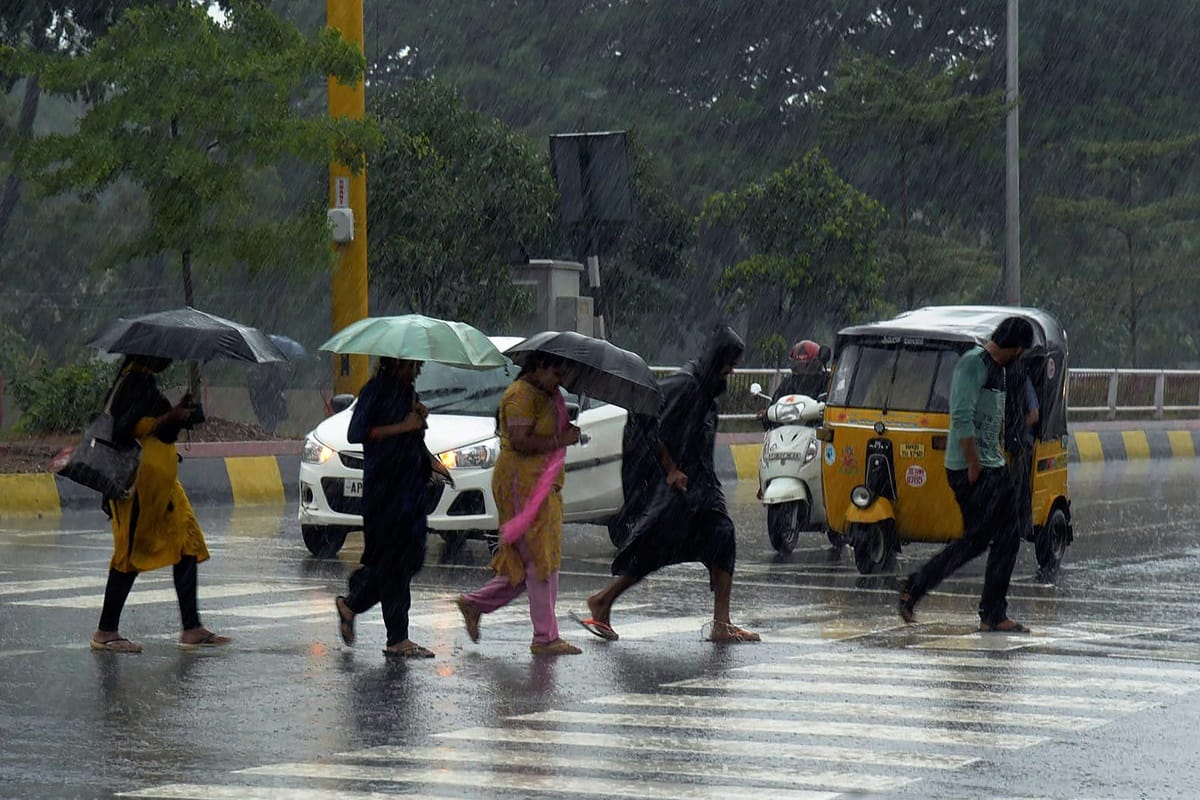 Pictures showing effect of cyclone Phethai in costal areas of Andhra Pradesh
