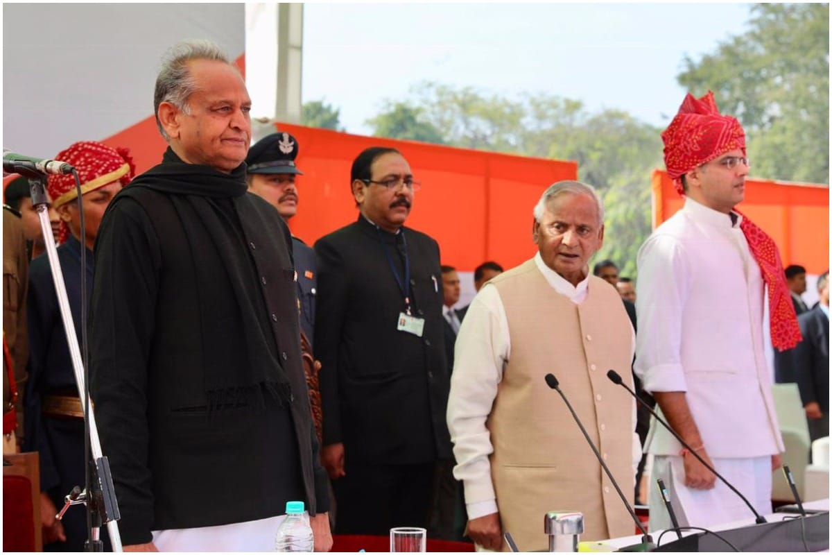 Rajasthan assembly election 2018: Ashok gehlot takes oath as CM