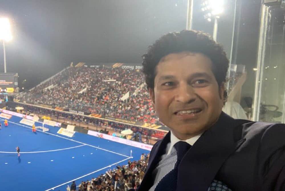 Sachin Tendulkar attended Hockey World Cup 2018 final at Kalinga Stadium in Bhubaneshwar