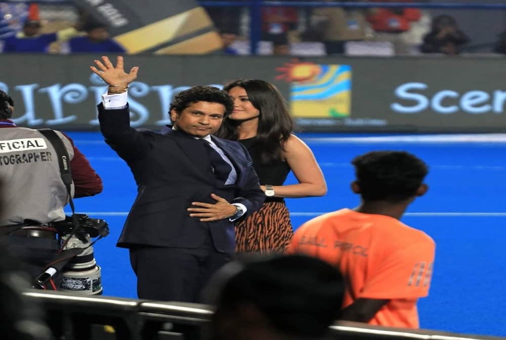 Sachin Tendulkar attended Hockey World Cup 2018 final at Kalinga Stadium in Bhubaneshwar