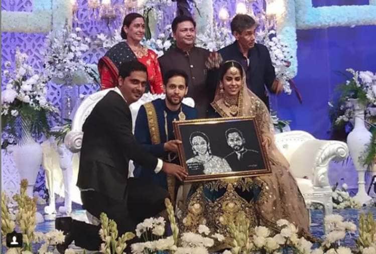 saina nehwal and parupalli kashyap wedding reception south superstar nagarjuna attend