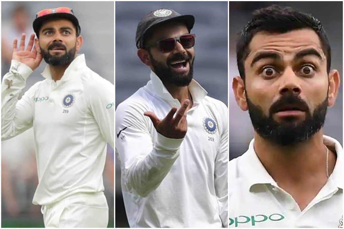 virat kohli entertains crowd with his on field behaviour