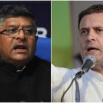 रविशंकर प्रसाद व राहुल गांधी