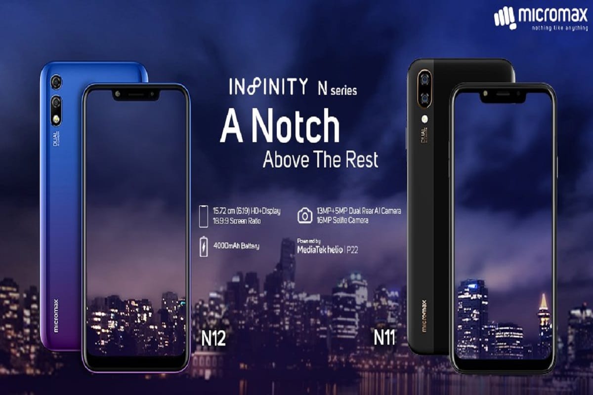 Micromax Infinity N11: Infinity N12 launched in India with Display Notch Price, Specifications