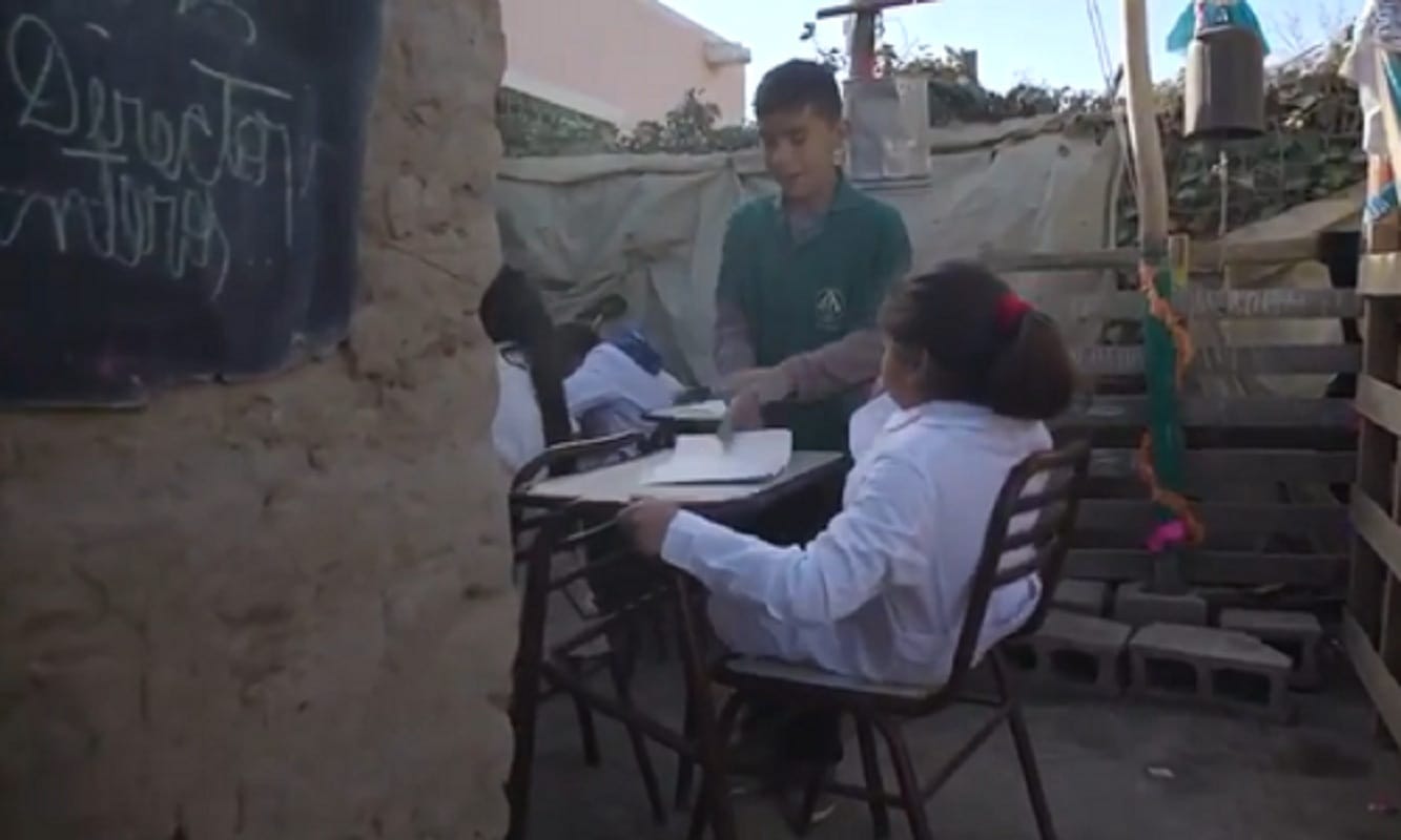 12 years old Leonardo Nicanor Quinteros opens school for poor in Pocito in San Juan in Argentina