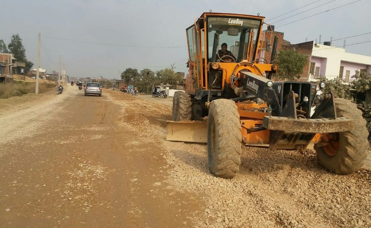 four lane made in bashi, bardpur, kakharwa