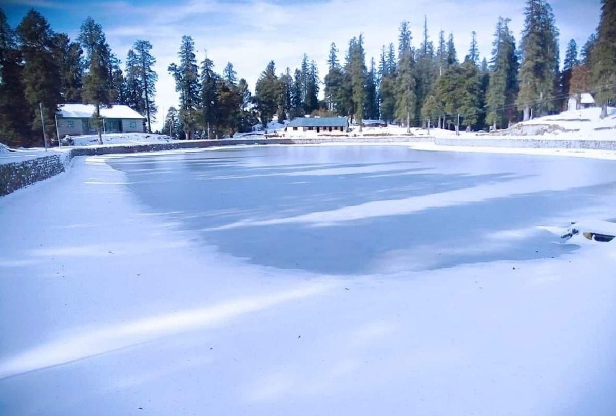 kamrunag lake frozen mandi himachal pradesh
