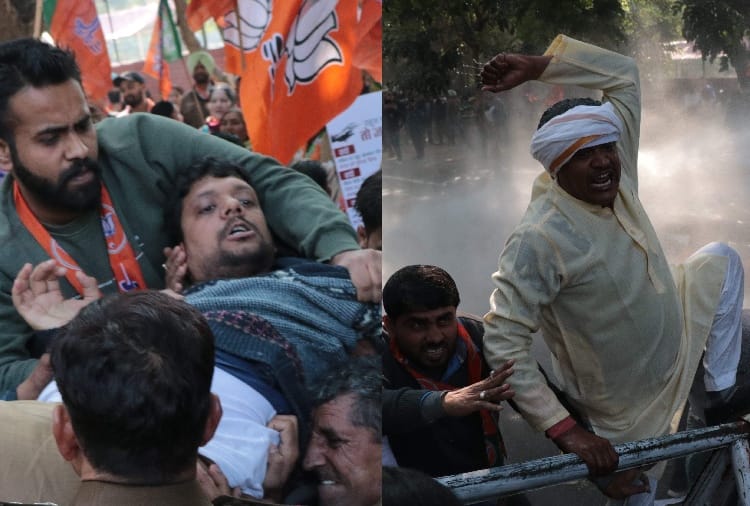 BJP protest against Congress on Rafael issue in Chandigarh