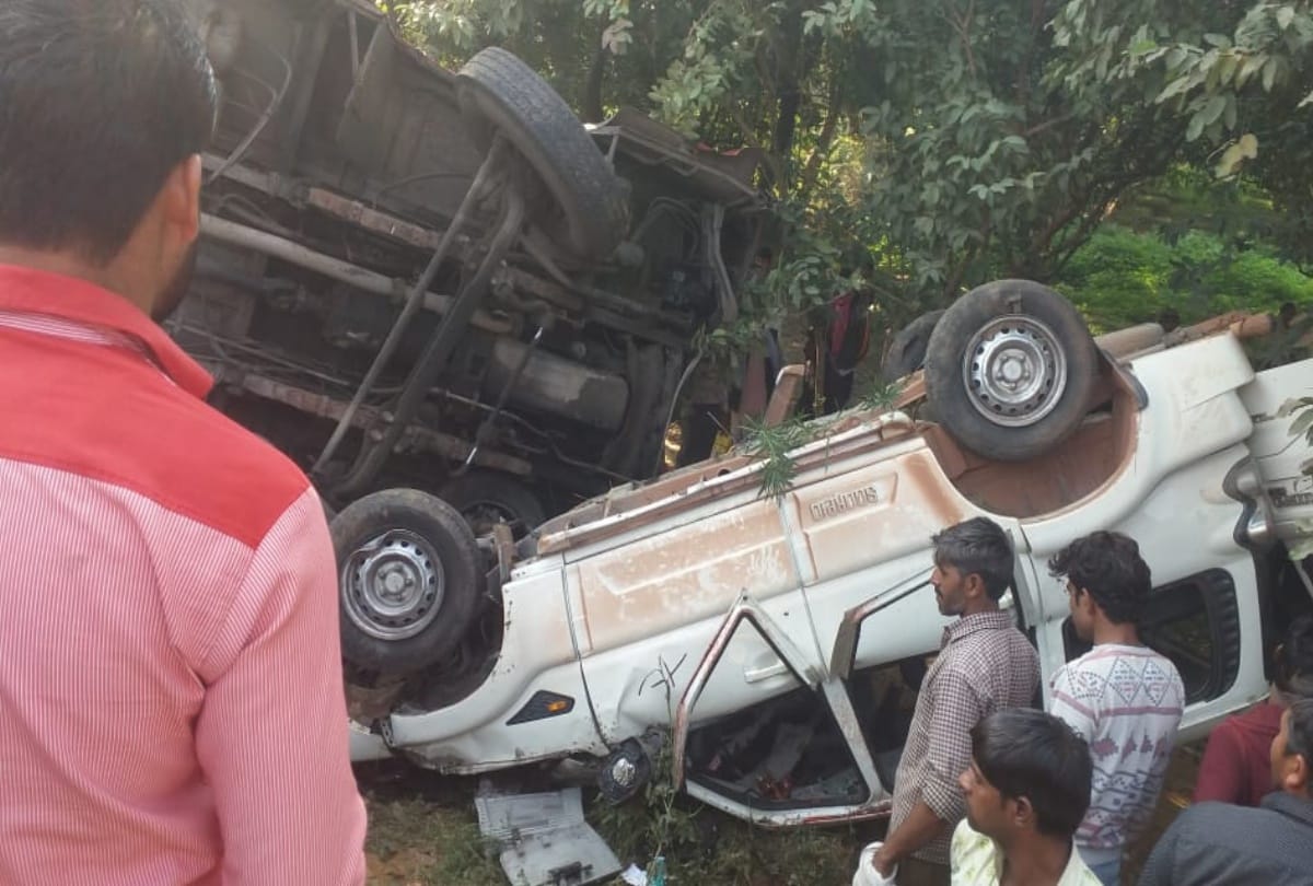 bulandshahr nh 91 accident between scorpio and bus 3 died including bsf jawan 10 injure