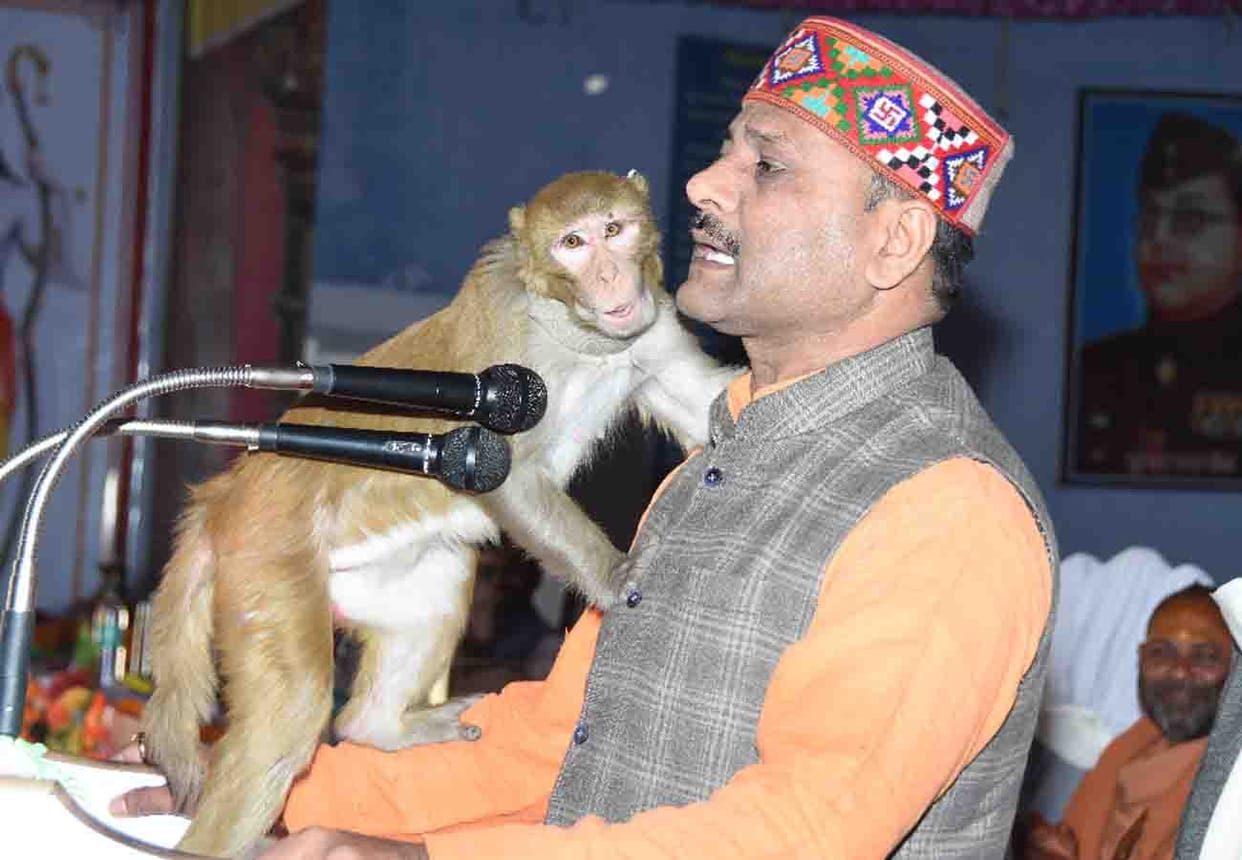 monkey came during ram naam description in a programme