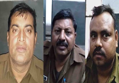 angry husband beat policemen