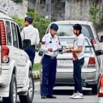 traffic police checking license