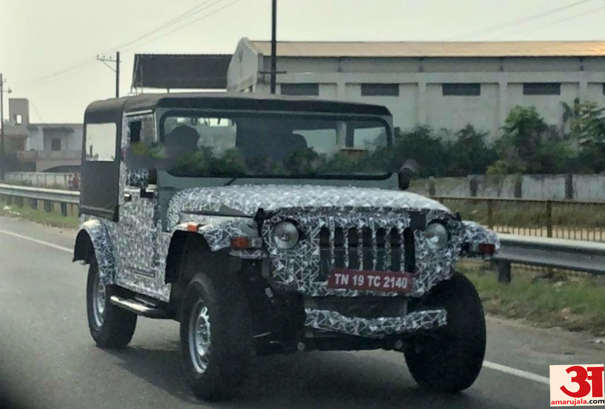 Mahindra thar next gen spotted while testing in india