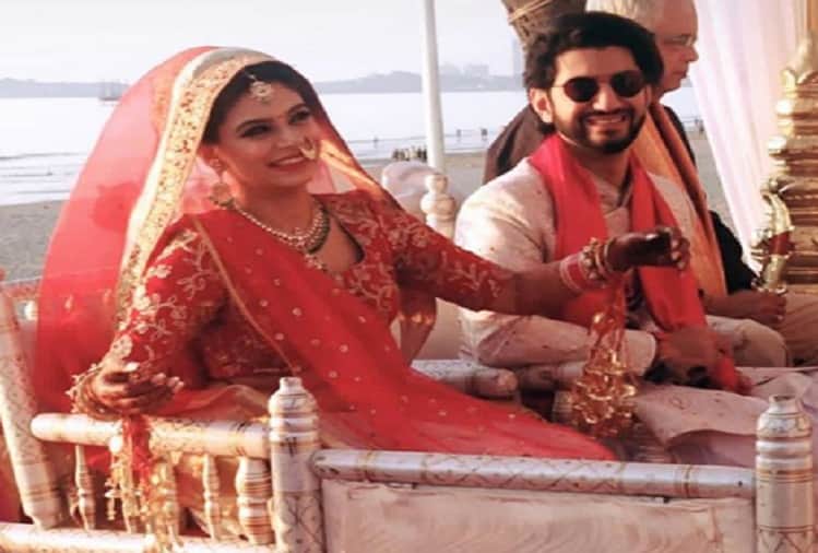 ‪‪Ishqbaaaz‬ actor Kunal Jaisingh married with bharti kumar‬ host wedding reception party