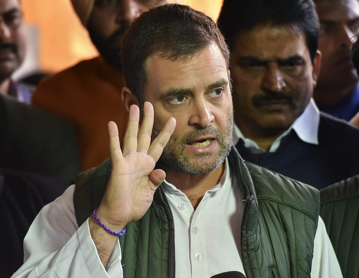PM is now implementing 'grand stupid thought', says rahul gandhi