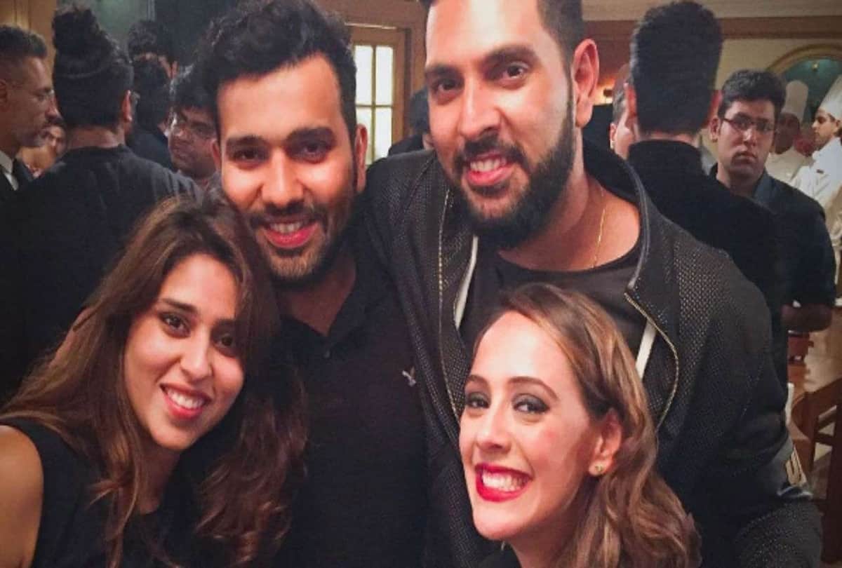 Rohit sharma have to apologize his wife Ritika Sajdeh on her birthday, see there cute chemistry