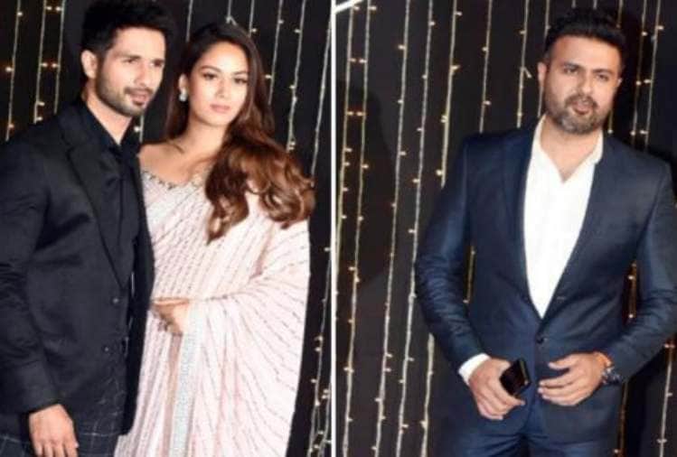 shahid kapoor and harman baweja reached at her ex girlfriend priyanka chopra reception