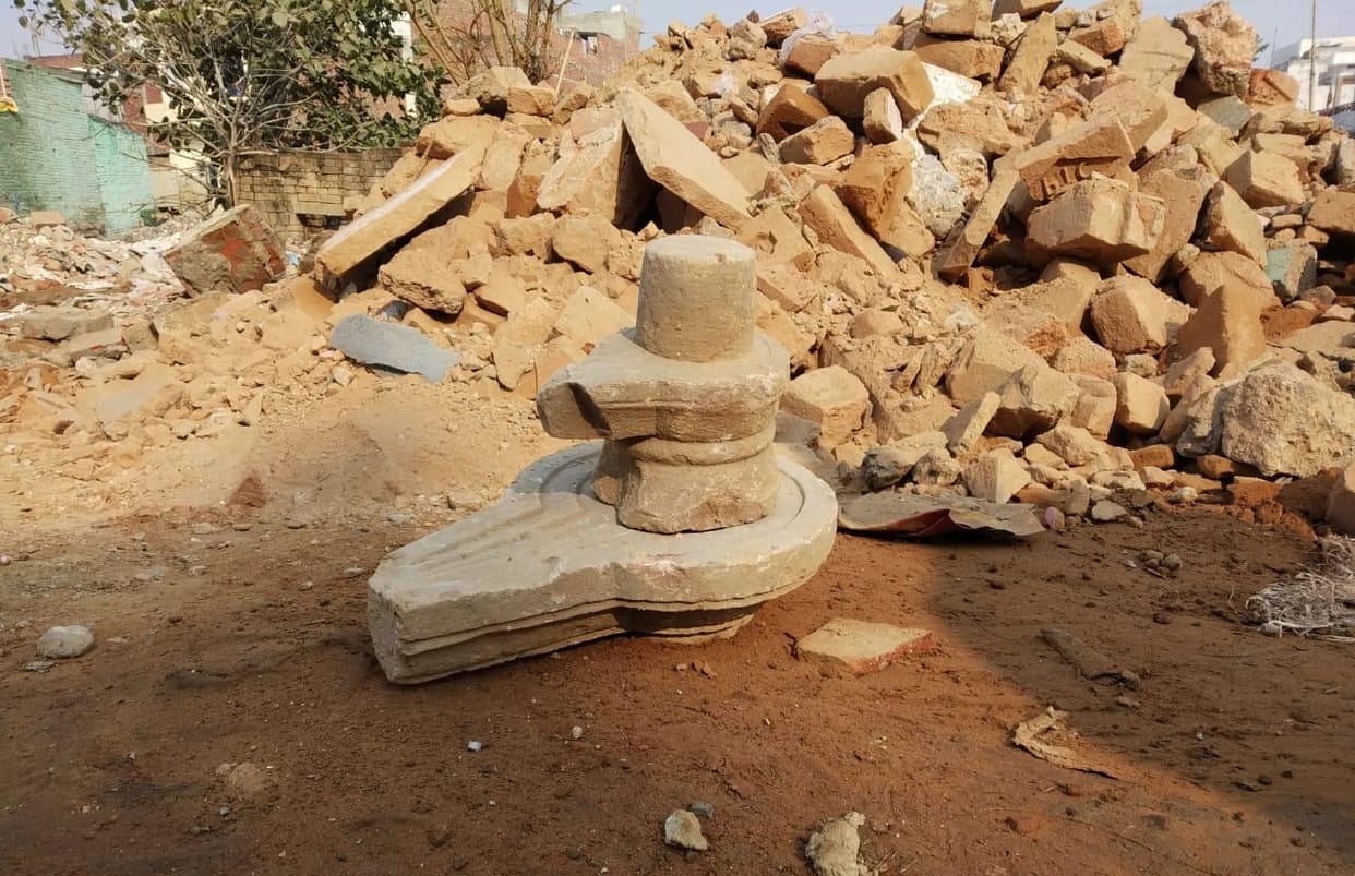 shiva lingam thrown in dump is just in under plan of  communal disharmony